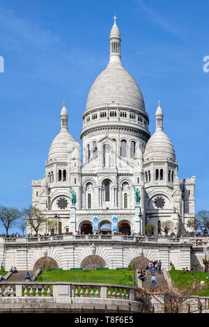 Frankreich, Paris, 18. Bezirk, Basilique du Sacré-Coeur SacrÚ Stockfoto