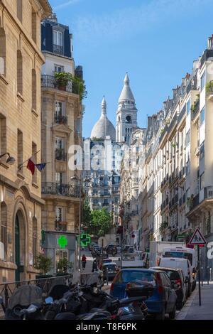 Frankreich, Paris, 18, rue Hermel Stockfoto