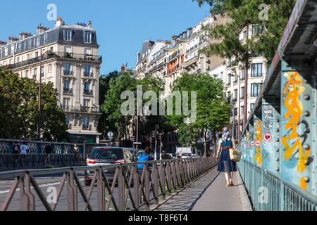 Frankreich, Paris, 18, Rue Caulaincourt Stockfoto