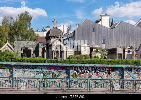 Frankreich, Paris, 18, Rue Caulaincourt, Friedhof von Montmartre Stockfoto