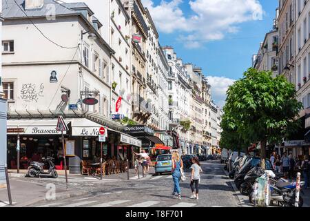 Frankreich, Paris, 18, rue des Abbesses Stockfoto