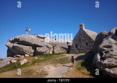 Frankreich, Finistere, Pays Pagan, Kerlouan, meneham Historical Village, pförtnerloge von Meneham Stockfoto