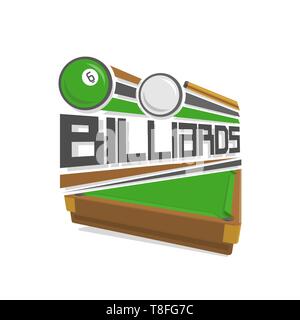 Vektor logo für Billard Stock Vektor