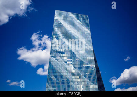 Moderne Architektur, Europäische Zentralbank Frankfurt Deutschland Stockfoto