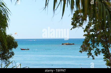 Malerischer Blick auf der Bloody Bay, Negril, Jamaika Stockfoto