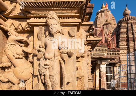 Indien, Rajasthan, Osiyan (oder Osian), das Tor zur Wüste Thar, Sachiya Mata Hindu Tempel Stockfoto