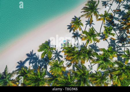 Luftaufnahme der Karibik Resort, Bavaro, Dominikanische Republik Stockfoto