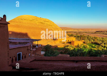 Kasbah Ait Ben Haddou im Atlasgebirge von Marokko. Stockfoto