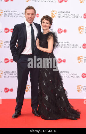 Foto muss Gutgeschrieben © Alpha Presse 079965 12/05/2019 Damian Lewis und Helen McCrory Virgin Media BAFTA TV British Academy Television Awards Red Carpet Ankünfte 2019 in der Royal Festival Hall London Stockfoto