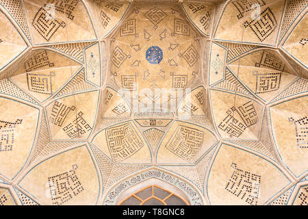 Decke des Südens Iwan, Jameh Moschee, Isfahan, Iran Stockfoto