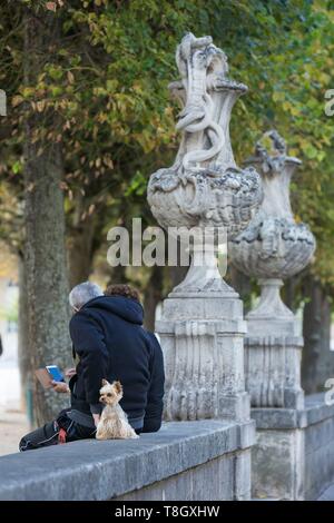 Frankreich, Meurthe et Moselle, Nancy, Skulptur von Lepy Mesny und entlang der Place de la Carrière (Carriere Platz) neben Platz Stanislas (ehemalige Royal Square) von Stanislas Lescynski, König von Polen und Herzog von Lothringen im 18. Jahrhundert erbaut, als Weltkulturerbe von der UNESCO Stockfoto