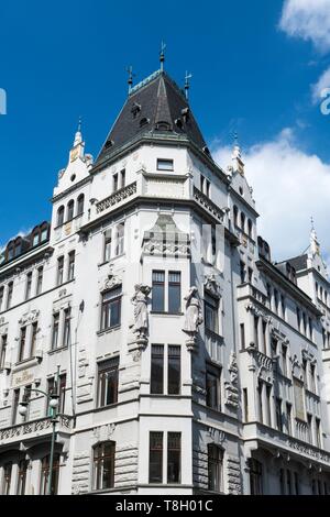 Tschechische Republik, Praha, als Weltkulturerbe von der UNESCO, Stare Mesto aufgeführt, Gebäude aus der Altstadt Stockfoto