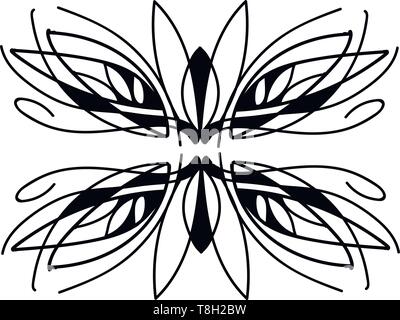 Free style Natürliche ornament Design, Illustration, Vektor auf weißem Hintergrund. Stock Vektor