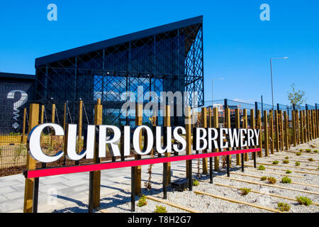 Curious Brauerei, Mikrobrauerei, ashford, kent, großbritannien Stockfoto