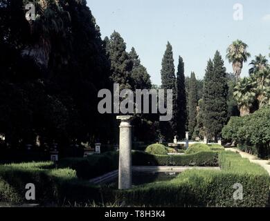 JARDINES DE LOS POETAS. Lage: Reales Alcazares entfernt. Sevilla. Sevilla. Spanien. Stockfoto