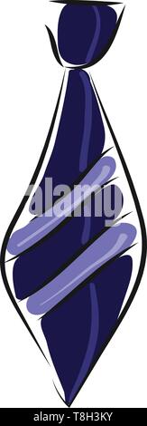 Tie Hand gezeichnet Design, Illustration, Vektor auf weißem Hintergrund. Stock Vektor