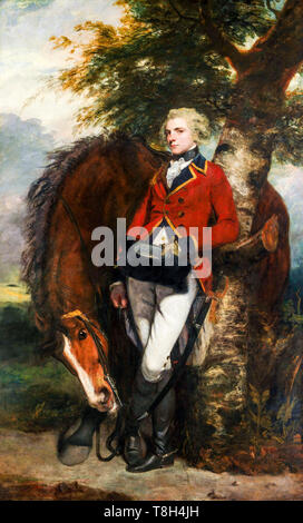 Kapitän George K.H.Coussmaker (1759-1801), portrait Gemälde von Sir Joshua Reynolds, 1782 Stockfoto