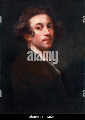 Sir Joshua Reynolds (1723-1792), Portrait, Malerei C. 1750 im Alter von 27. Stockfoto