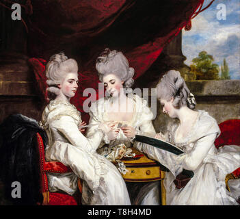 Sir Joshua Reynolds, die Damen Waldegrave, Family Portrait Malerei, 1780 Stockfoto