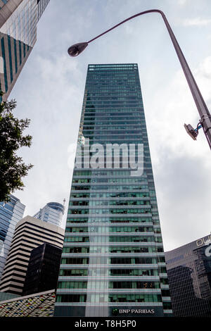 Die BNP Paribas Gebäude, Singapur, Südostasien Stockfoto