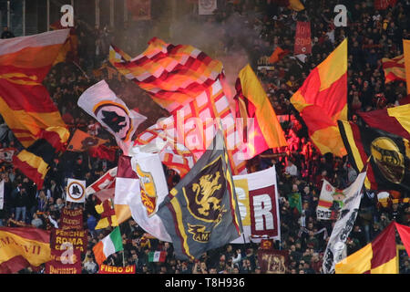 Rom, Italien. 12. Mai 2019. Roma, Latium, Italien, 12-05-19, Italienisch Fußballspiel zwischen AS Roma - Juventus am Olympiastadion in Bild, das Endergebnis ist 0-2 für AS Roma (Antonio Balasco - Pacific Press) Credit: Antonio Balasco/Pacific Press/Alamy leben Nachrichten Stockfoto