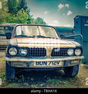 1980 Triumph Auto in der Notwendigkeit der Wiederherstellung Stockfoto