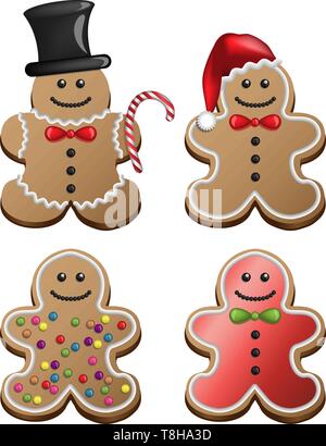 Lebkuchen eingestellt Stock Vektor