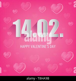 Happy Valentines day Stock Vektor