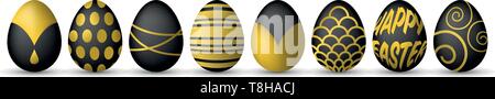 Moderne Ostereier Stock Vektor