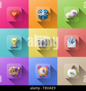 Flache vektor Symbol für Web und mobile Anwendungen Stock Vektor