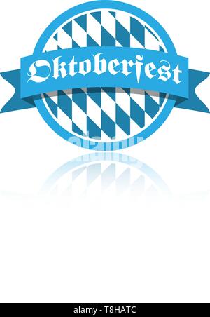 Oktoberfest Vektor auf weißem Hintergrund Stock Vektor