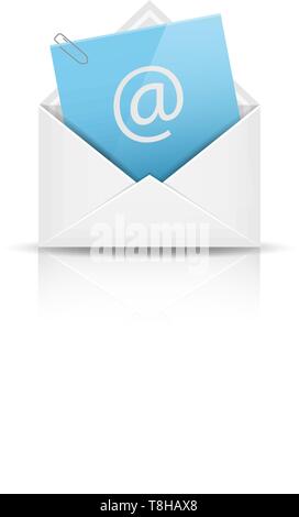 E-Mail Newsletter Vektor icon Stock Vektor