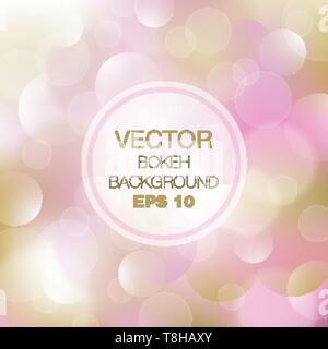 Abstract vector bokeh Hintergrund Stock Vektor