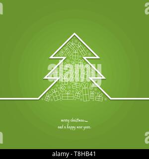 Frohe Weihnachten Vektor Karte Stock Vektor