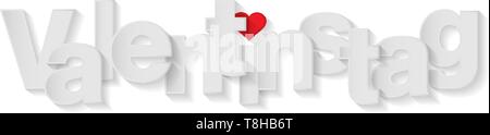 Valentines Tag (deutsch) Stock Vektor