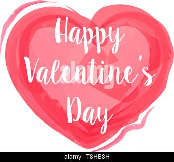 Valentines Tag Herz Stock Vektor