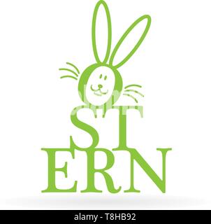 Ostern Vektor (deutsch) Stock Vektor