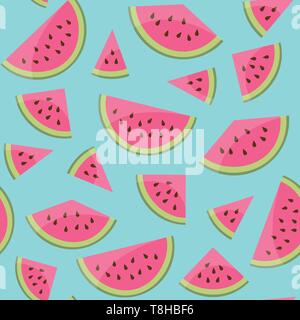 Wassermelone nahtlose Muster Stock Vektor
