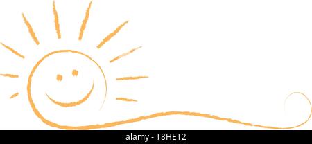 Sun scribble Vektor Stock Vektor