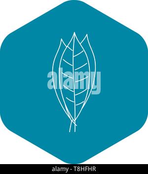 Lorbeer-Symbol, Umriss-Stil Stock Vektor