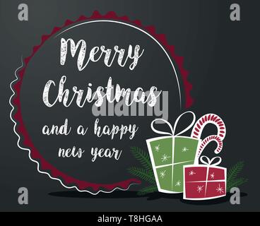 Weihnachten Geschenk Tafel in Vektor Stock Vektor