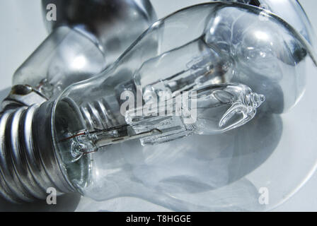 Halogenlampe und elektrisches Licht Stockfoto