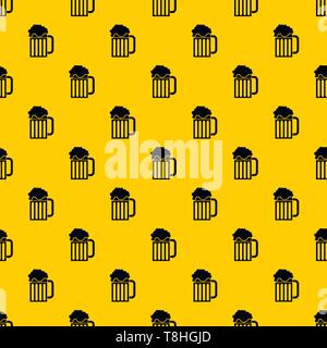 Bierkrug Muster Vektor Stock Vektor