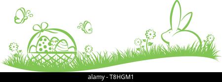 Osterhase Silhouette Stock Vektor