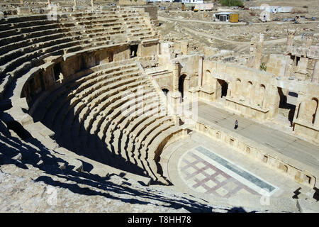 Norden Theater, Jerash, Jordanien, Dzseras, Gerasza, Északi szinház Stockfoto