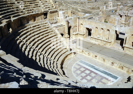 Norden Theater, Jerash, Jordanien, Dzseras, Gerasza, Északi szinház Stockfoto