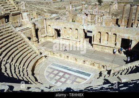 Norden Theater, Jerash, Jordanien, Dzseras, Gerasza, Északi szinház Stockfoto