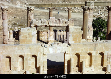 Norden Theater, Jerash, Jordanien, Dzseras, Gerasza, Északi szinház Stockfoto