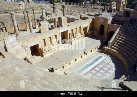 Norden Theater, Jerash, Jordanien, Dzseras, Gerasza, Északi szinház Stockfoto