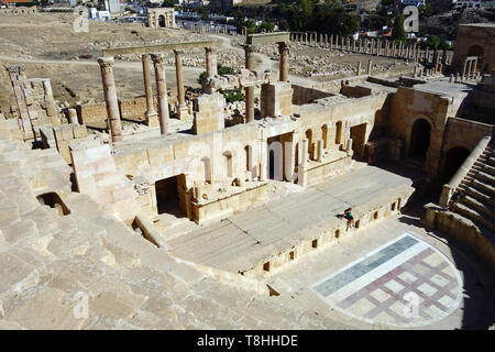 Norden Theater, Jerash, Jordanien, Dzseras, Gerasza, Északi szinház Stockfoto